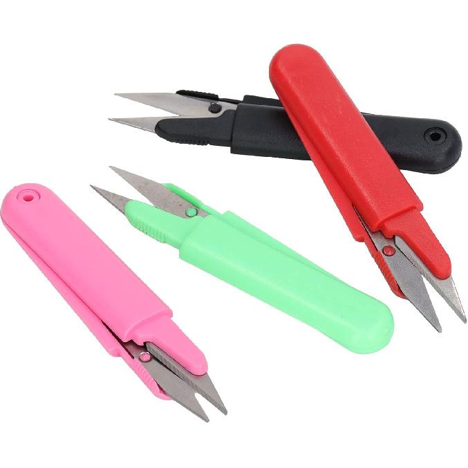Sewing Snips, Wear Resistant Lightweight Thread Snips Round 4PCS with Lid for Sewing for Household