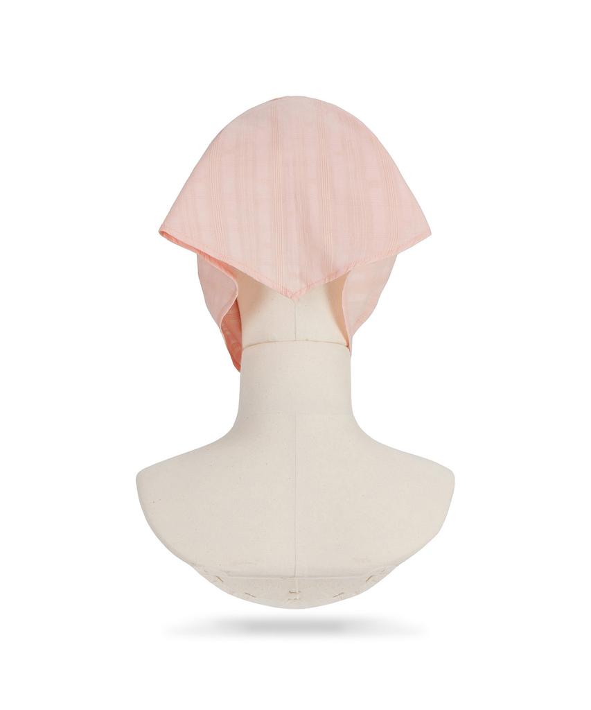 Bajal Va Curved Oval Metal Lace Bandana Pink