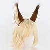 Plush Squirrel Ear Hairhoop for Women Girl Adjustable Anime Maid Headband Halloween Party Cosplay Costume Accessories