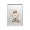 Poster Pious Contemplation Poster Pious Contemplation, 30X40 Cm, Dark Brown Wooden Frame, 230 Gsm Matte Paper