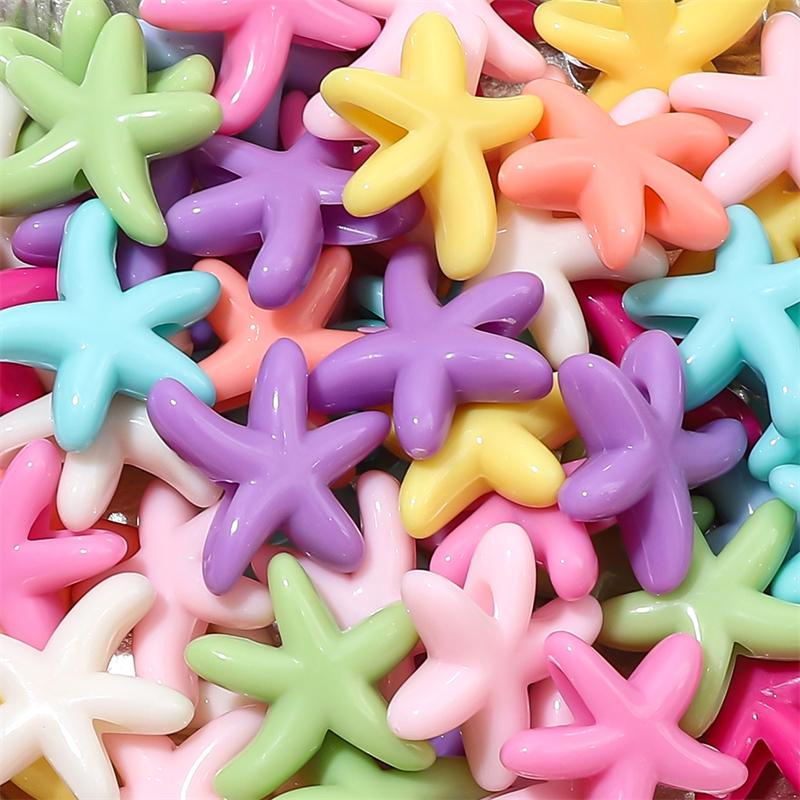 20-200 stk Akryl Søte Hjerte Stjerne Perler For DIY Halskjede Armbånd Øredobber Smykkefremstilling Håndverkstilbehør