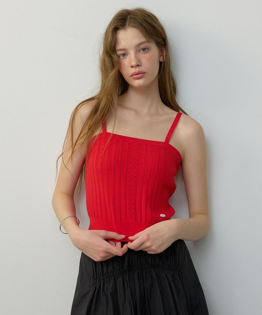 CITYBREEZE Cable Sleeveless Knit_3 Colors