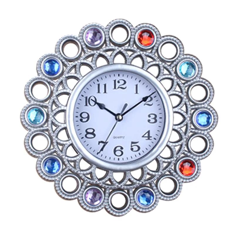 Living Room Clock Creative European Wall Clock Retro Art Wall Watch Decorative Wall Clock Home Silent Fashion Clock for Study