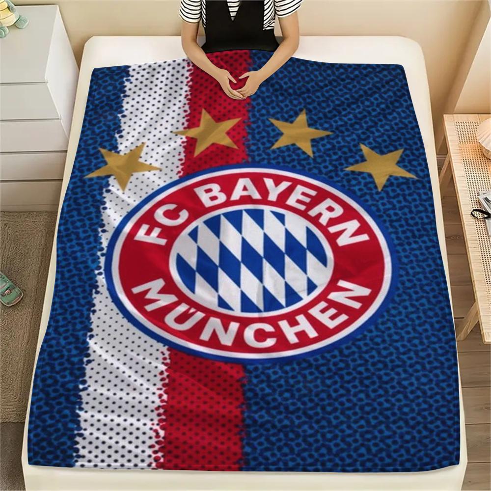 

1pc FC Bayern Munich Print Flannel Blanket, High quality Comfortable for All Seasons, Home Decor, Warmth and Comfort, Perfect for Christmas Gifts47 80cm x 120cm