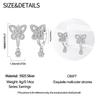 Snowflake Zircon Earrings Star Petal 925 Sterling Silver Women Zircon Ear Studs Sparkling Pave Hoop Earring Jewelry Gift