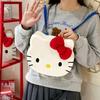 Red Cat Bow Cartoon Cute Backpack Student Leisure Bag For Use Daily