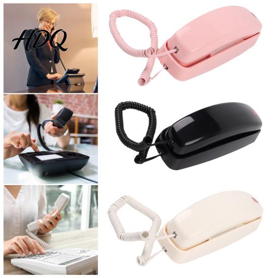 Desk Phone with Indicator Corded Buttons Home Office Wired Landline Large Telephone Volume Wall Mount Light