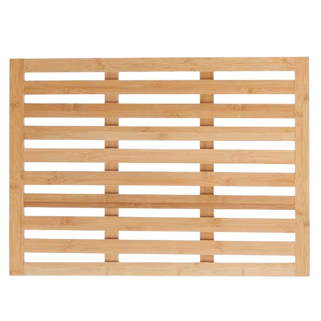 Große Bambus-Badezimmermatte 45×62 cm
