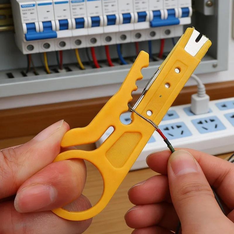 10/1PC Wire Stripper with Secure Finger Loop Cable Stripper Multi-purpose Portable Cutter Tool for Diameter 5-6.2mm Cables Wires