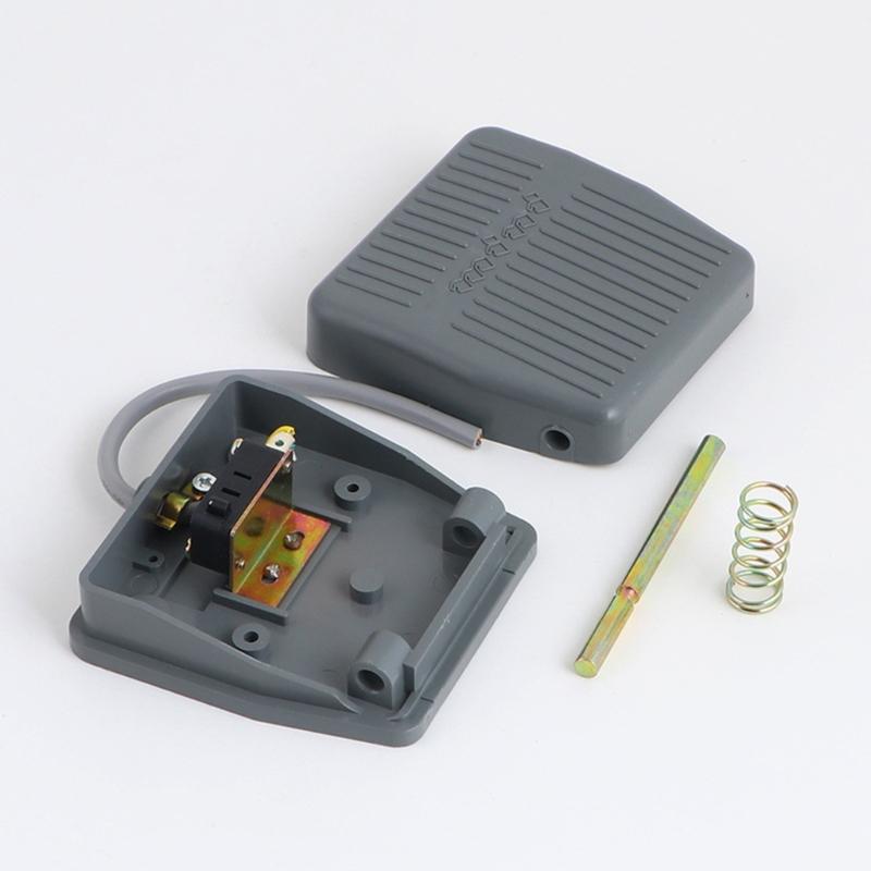 2 Pcs Foot Pedal Switches with 16cm Line Pedal Switches 220V 10A Reset Foot Switches TFS-201 Pedal Foot Switches