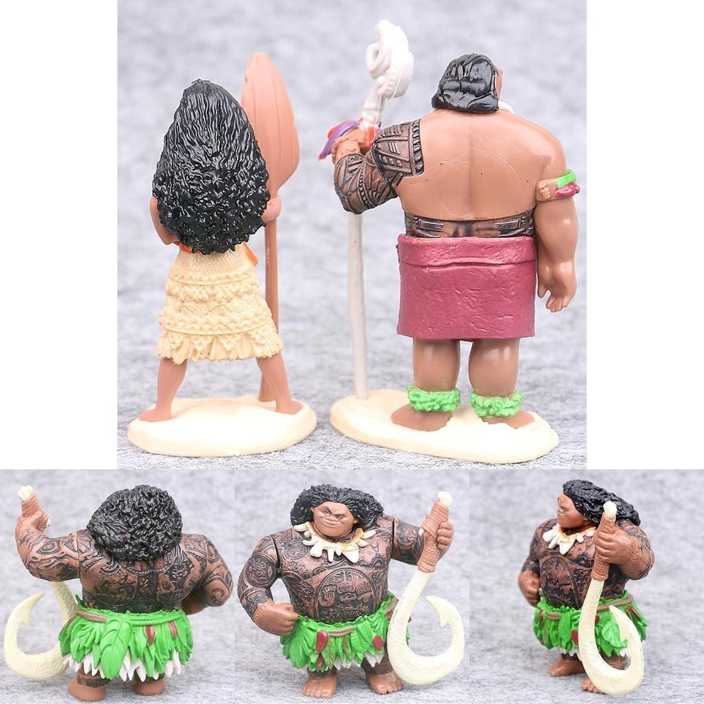 Captivating Moana 6 Pcs Action Figures Dolls Ideal For Playtime And Decoration