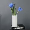 Nordic Style Creative Art Striped Ceramic Vase Porch Living Room Flower Insert Home Decoration Ornament