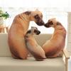 3D Samoyed Husky Plush Toy Stuffed Animal Pillow Soft Cute Dog Doll for Sofa Car Decor Gift