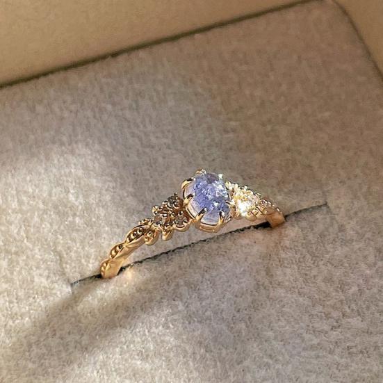 

Женское кольцо с гальваническим покрытием, блестящие оливковые листья, очаровательное украшение тонкой работы, неувядающее сверкающее обручальное кольцо с кубическим цирконием