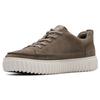 Clarks Zweilagige Rindsleder Retro Mode Low-Top Sneaker Herren Sneaker Grau 261739547