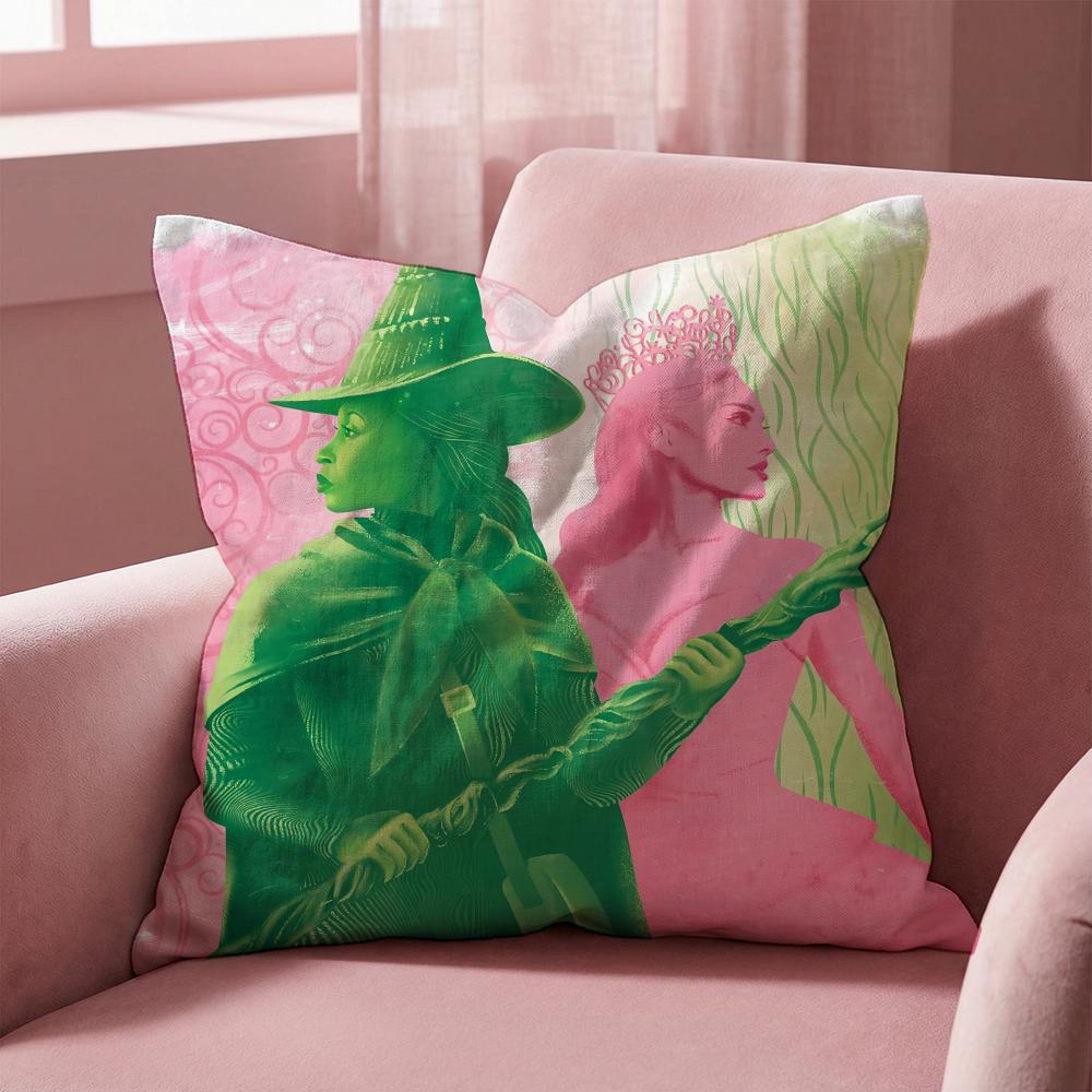 Movie W-Wickeds Cushion Cover Multi-Scene Pillow Cover for Home & Car - Reversible, Soft & Durable for Daily Use
