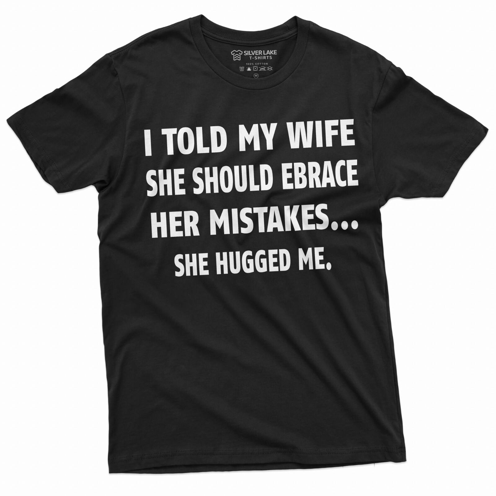 Funny Wife Husband Shirt Family T-Shirt Mens Womens Tees Top Gift For Husband Hubby Birthday Shirt 2XL