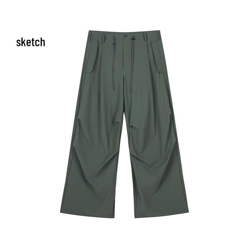 

Men s 2024 Summer Oversize Wide-Leg Casual Pants M