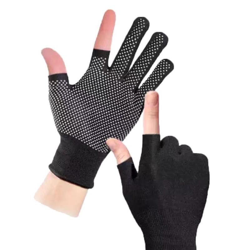 Nylon Non-Slip Gloves Men Women Outdoor Riding Sport Fitness Breathable Non-Slip Sunscreen Half Finger Gloves