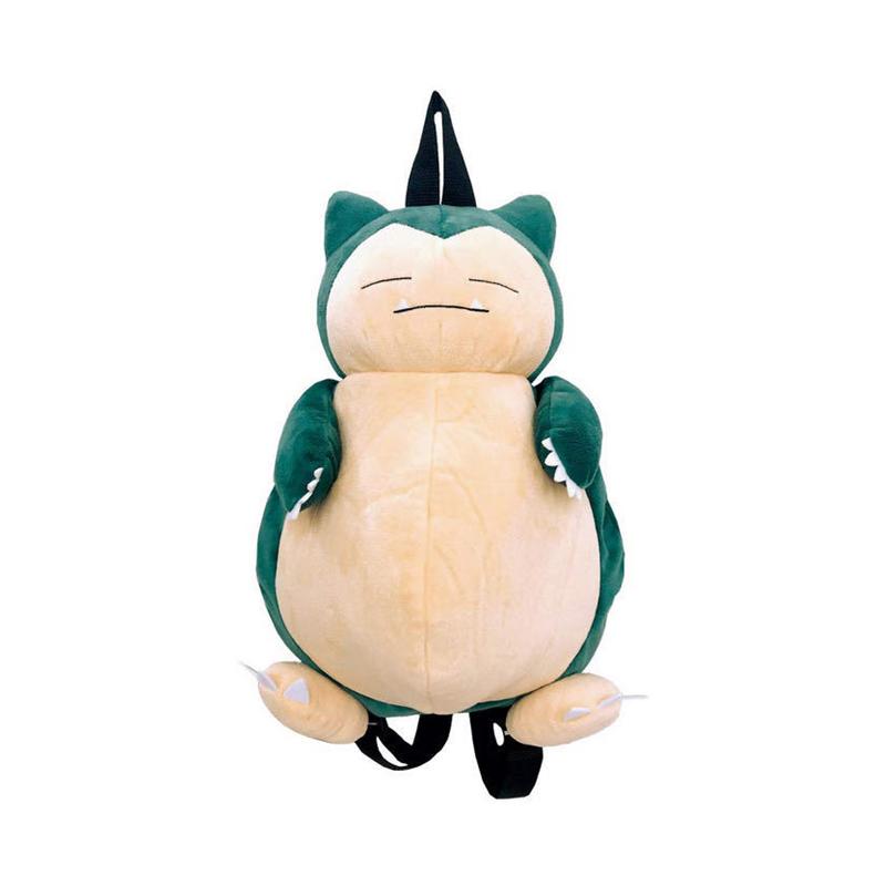 36cm Cute Snorlax Plush Backpack Cartoon Shoulder Bag Handbag For Kids Gift зелёный