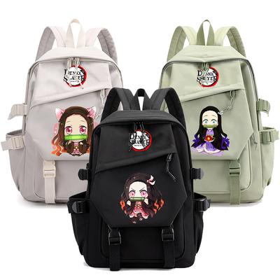 Anime Demon Slayer-Rucksack, Schulranzen für Jungen und Mädchen, Büchertasche für Kinder, Geschenke für Männer und Frauen, Reisetasche, Rucksack mit großem Fassungsvermögen