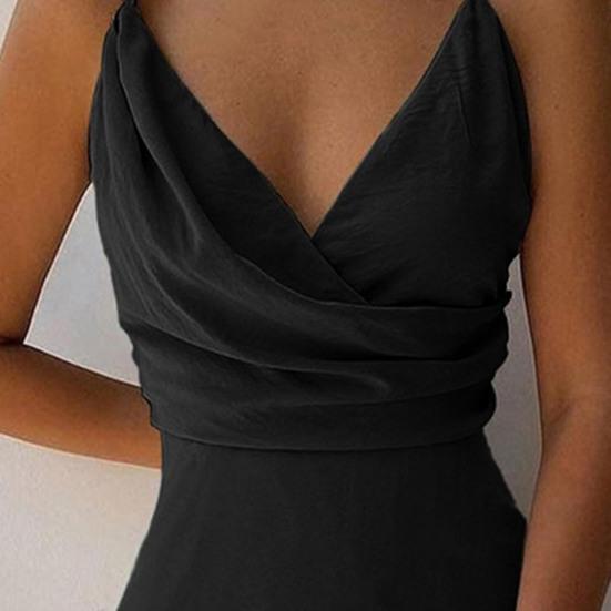 Cross Wrap V-neck Split Hem Lady Dress Summer Floral Print Sling Midi