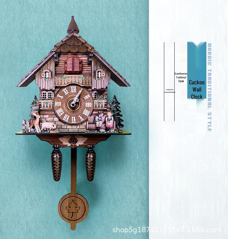 Curated Ready-stock Cuckoo Clock: Pop-up Hourly Wall Clock for Living Room