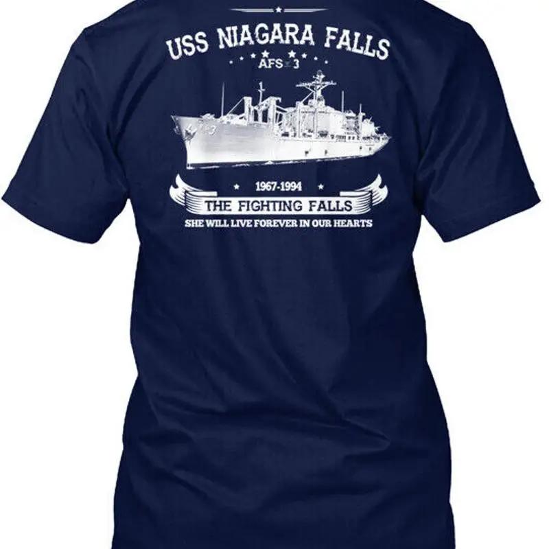Uss Niagara Falls Afs 3 1967 1994 Fighting T Shirt Made In Usa S To 5xl