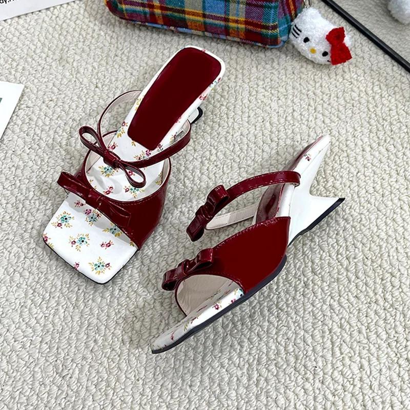 Women Slippers Summer Dress Shoes Designer Mid Heels Elegant Pumps Heeled Shoes Woman 2025 Trend Brand Party Women’s Chaussures