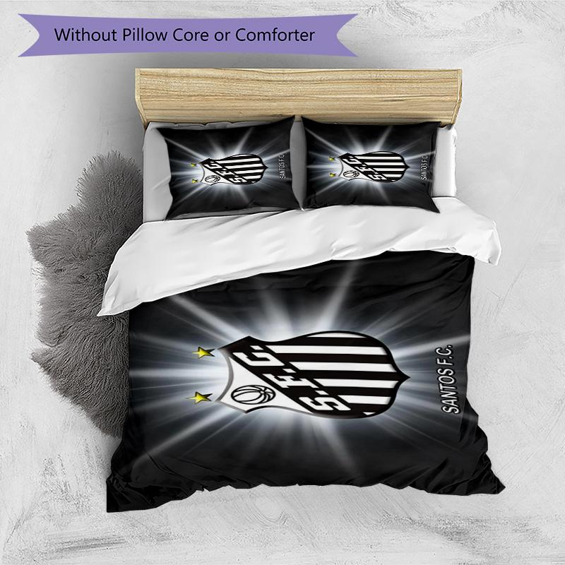 Fc Crest Design Printed Pattern Duvet Cover Set – includes 1 duvet cover and 2 matching pillowcases Bedroom decor Christmas gifts