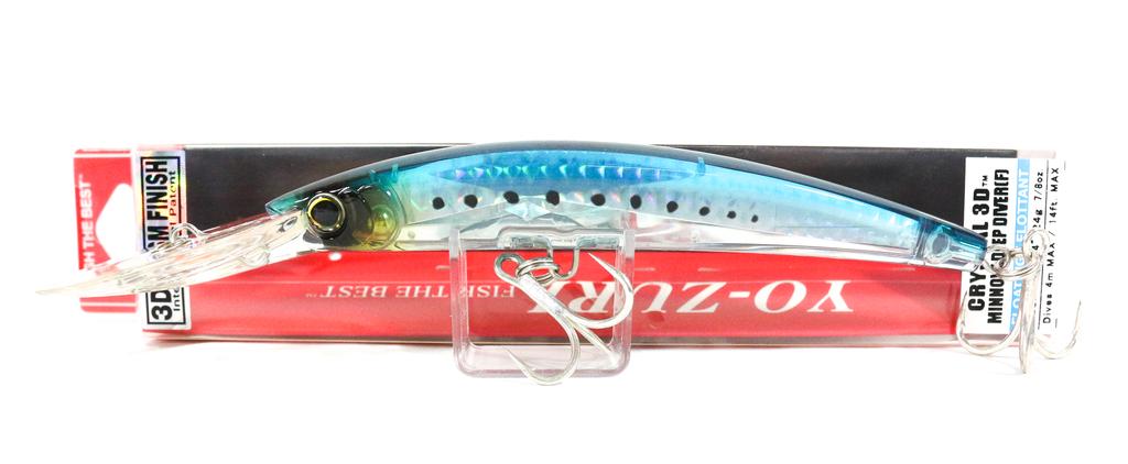 Yo Zuri 3D Crystal Minnow DD 130 mm Floating Lure F1153-GHIW (6522)