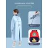 2023 New Model Children's Raincoat for Girls and Boys, Primary School Students' School Clothes with Backpack Space, Full-Body Rain Poncho for Older