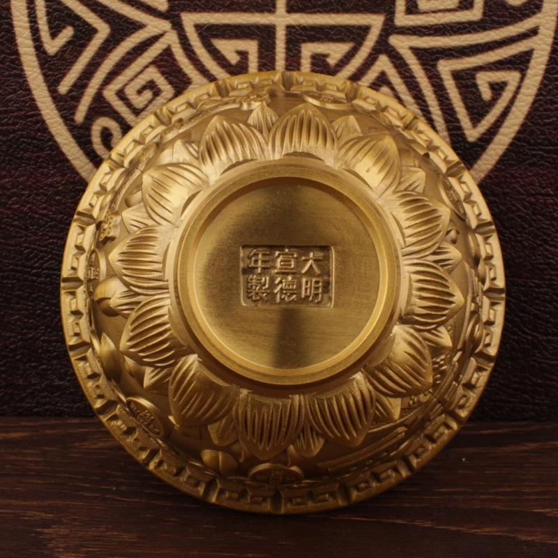 Pure Cornucopia Brass Decoration Copper Bowl Home Living Room and Shop Office Opening Gifts & Crafts