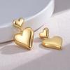 New High-end Sense Retro Simple Love Earrings Versatile Personality Stud Earrings Jewelry Women
