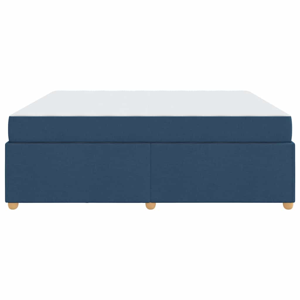 Bed Frame with Mattress Blue 180 x 200 cm Fabric