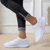 10 Colors Fashion Rhinestone Casual And Breathable Shoes Elastic Socks Shoes Rhinestone Flying Woven Women'S Shoes Super Comfortable Shoes