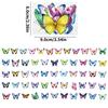 56 Colorful Butterfly Transparent Pet Stickers Hand Account Materials Beautifully Decorated Natural Animal Stickers