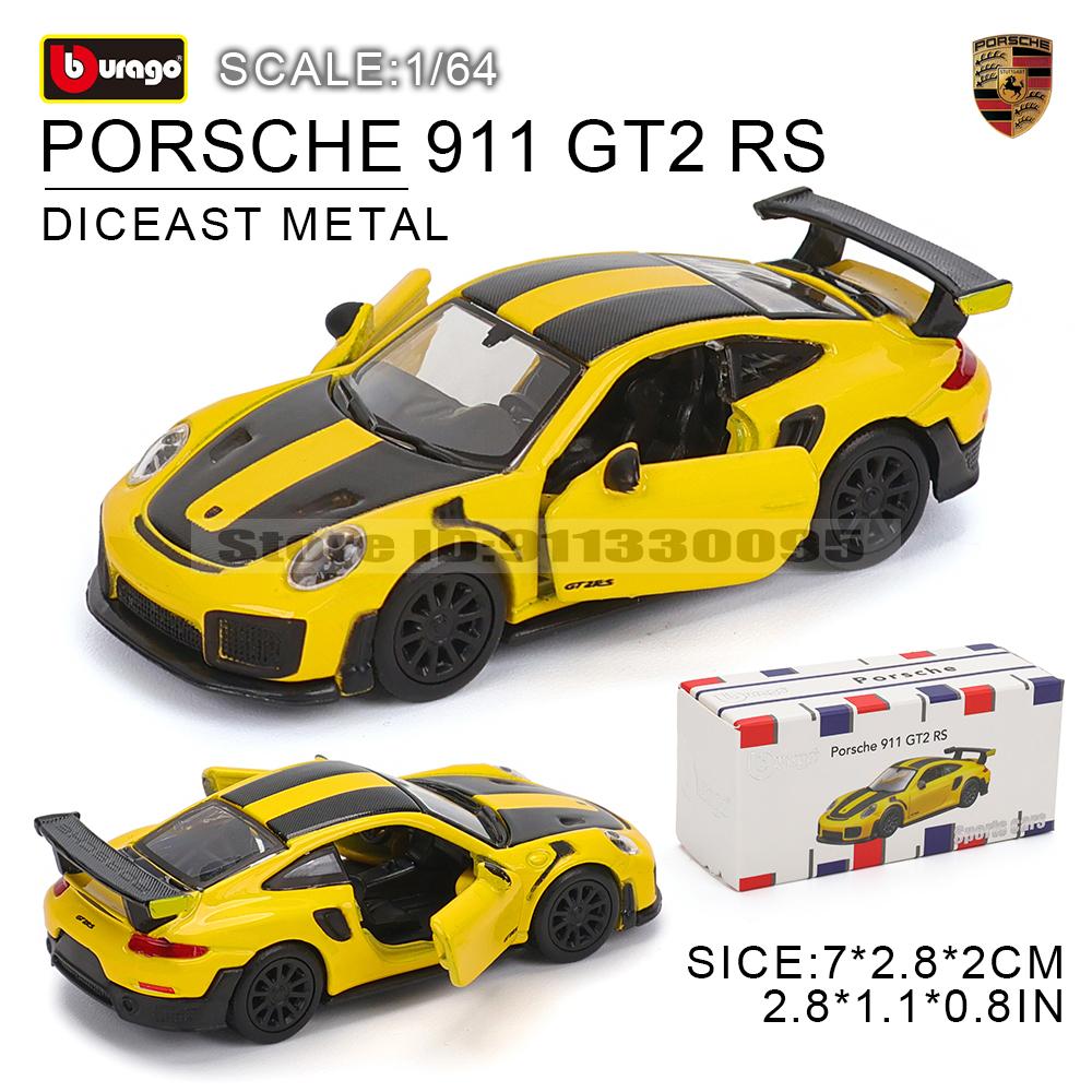 Burago 1:64 golf Porsche 911 Shelby Raventon Mustang Lamborghini Serie da Collezione Modello in Metallo Pressofuso Giocattolo Regalo per Bambini