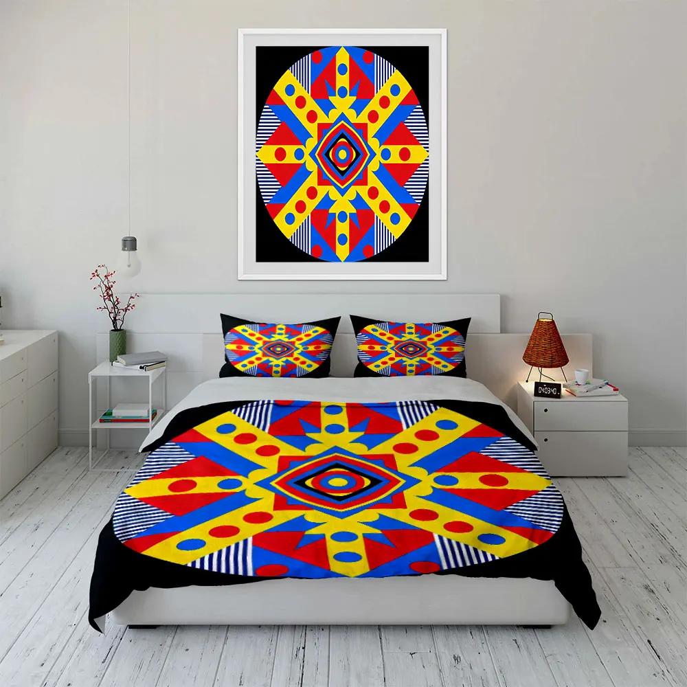 "Geometric Art Decor Set" Soft Comfortable Duvet Cover Bedding Set Included 1*Duvet Cover & 2*Pillowcases gift