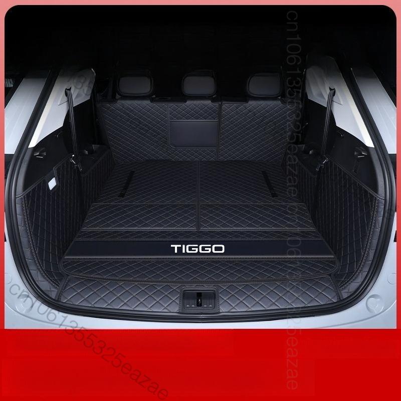 For Chery Tiggo 9 CSH PHEV 2025 2026 CAR Trunk Mat Car Leather Waterproof Floor Mat Car Styling Accessories Fully Sur
