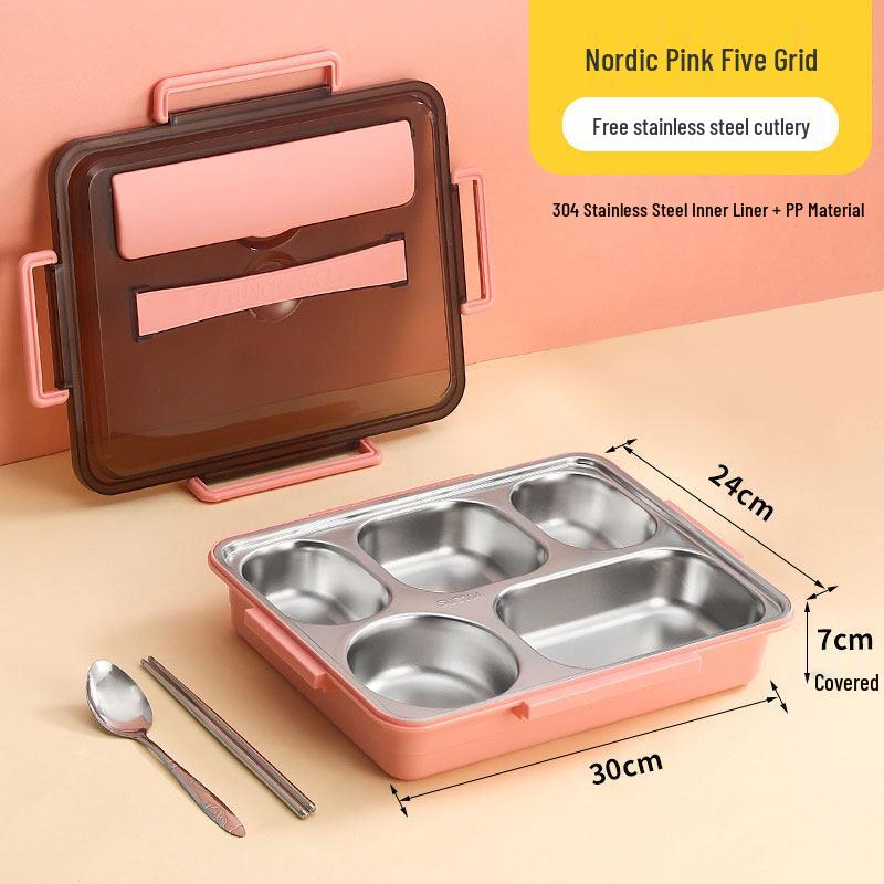 ZISIZ 304 Stainless Steel Lunch Box for Kids