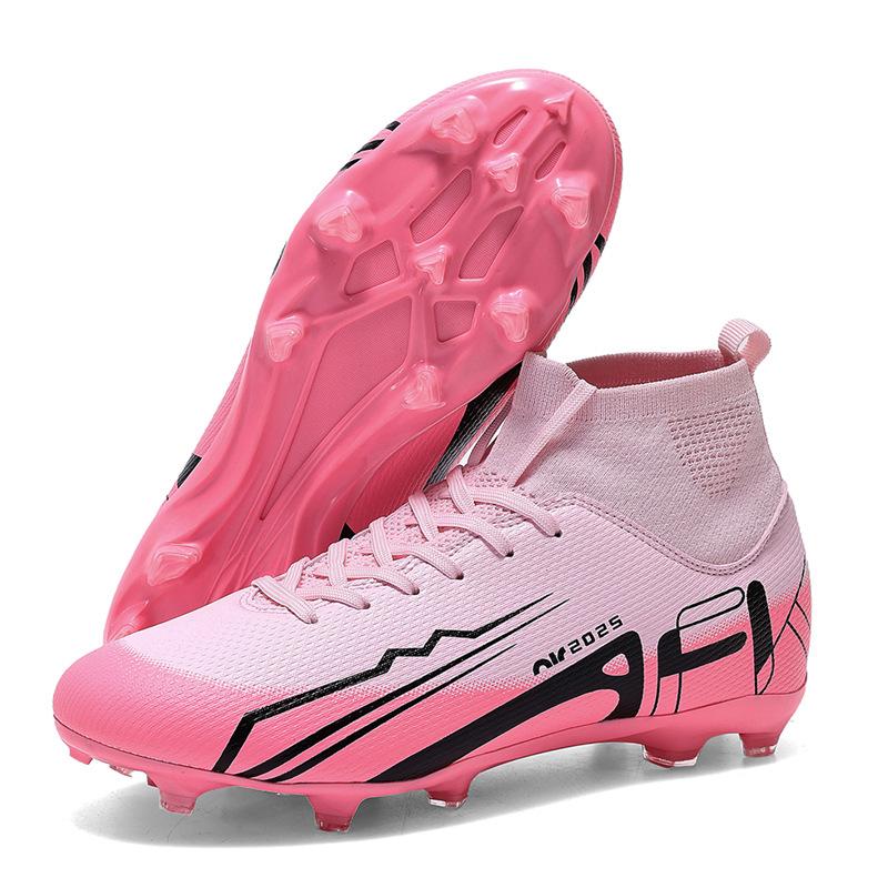 High-top Football Shoes, Men's and Women's Autumn Spikes, Broken Spikes, Outdoor Sports Training, Children's Sneakers, Suitable for Multiple Venues