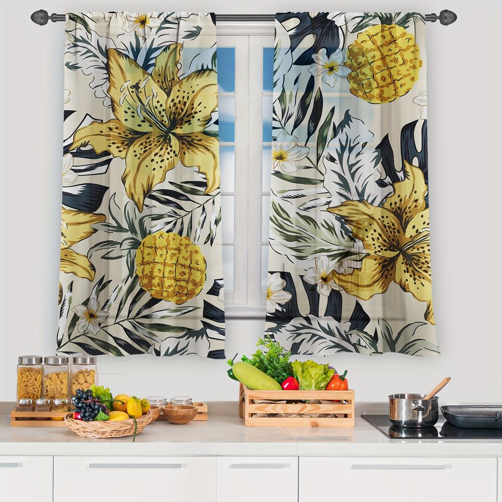 2 st Gardiner För Eid Ramadan Stångficka Gardin För Restauranger Offentliga Platser Vardagsrum Sovrum Kontor Arbetsrum Draperi