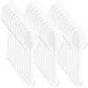 100/200/500Pcs Spoons Plastic Spoon Forks Dessert Tea And Serving Disposable Egg Bulk Appetizers That Cup Short Wood Inch