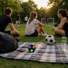 MusicMate MM-SB40-B FootballWave LED Bluetooth Speaker