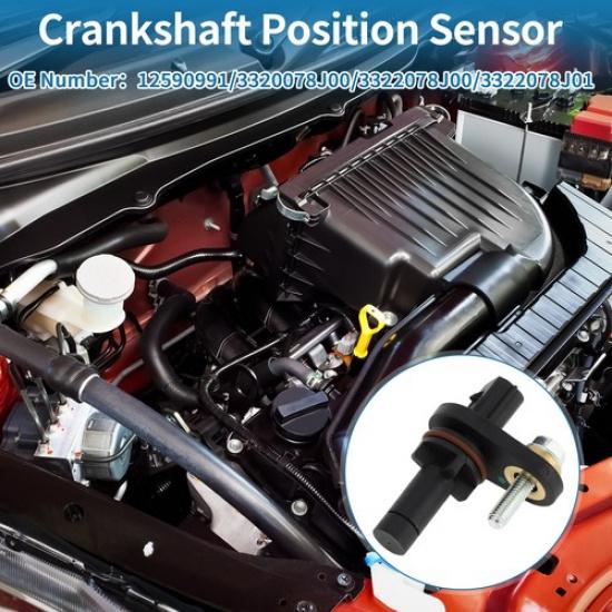 Kurbelwellensensor für Chevy Malibu 36 2008-2009 Nr. 12590991 1 Stück Schwarz