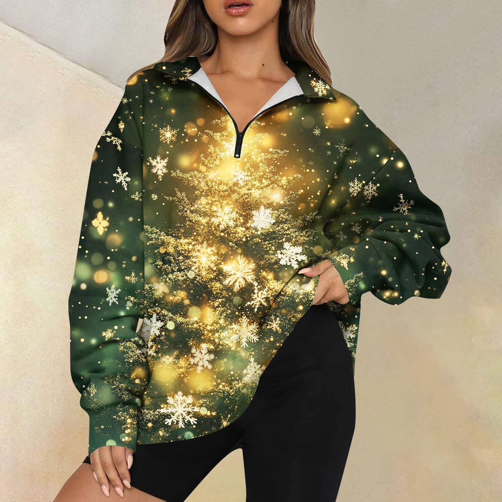 

Женская повседневная мода с длинным рукавом и принтом, свободный свитшот на молнии XL жёлтый