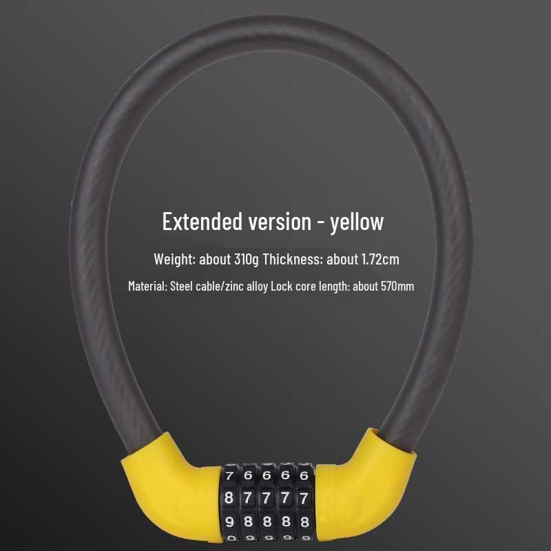 Anti-theft Combination Cable Bike Lock for Mountain & Motorcycles