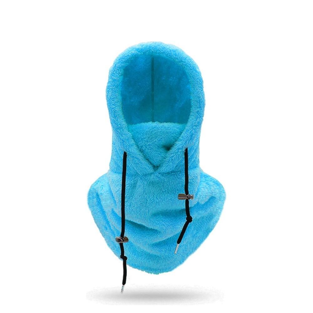 Windproof Plush Sherpa Hood Thickened Ski Mask Hat Fashion Face Cover Cap Outdoor Sports