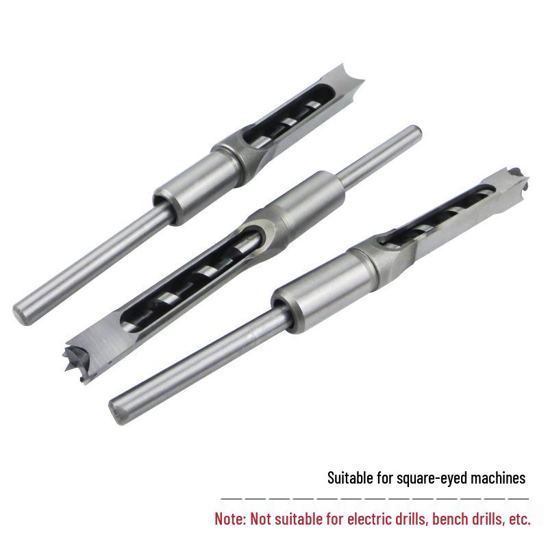 Industrial Grade Mortise Drill Bit - Steel Square Hole Opener for Woodworking